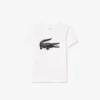 T-shirt de ténis infantil oversized em algodão técnico