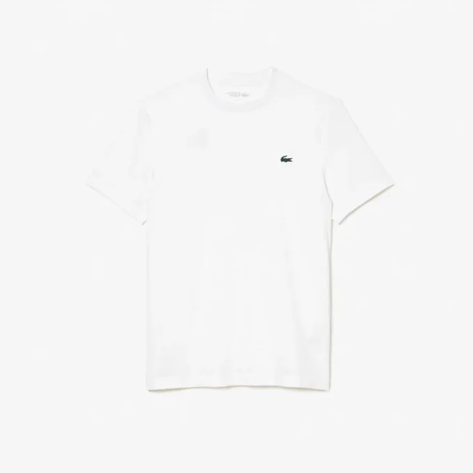 T-shirt desportiva em jersey elástico de corte justo para homem