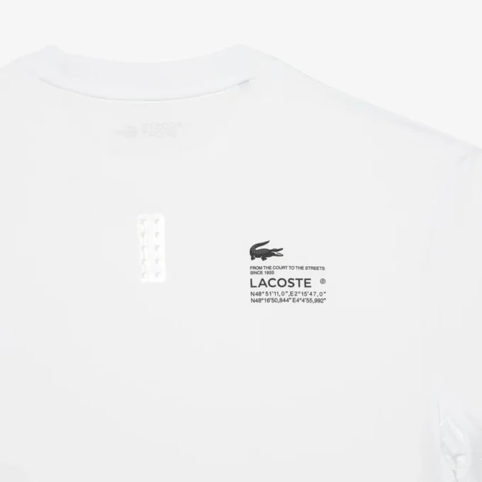 T-shirt desportiva em jersey elástico de corte justo para homem