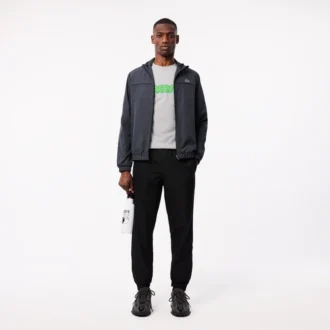 T-shirt desportiva masculina em algodão Ultra Dry com logótipo