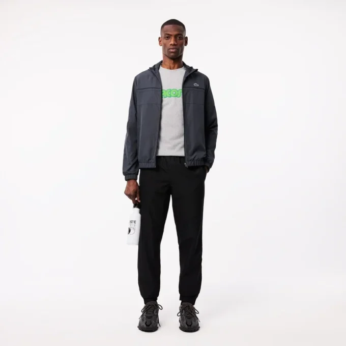 T-shirt desportiva masculina em algodão Ultra Dry com logótipo
