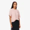 T-shirt feminina de corte descontraído com padrão de crocodilo