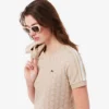T-shirt feminina slim fit com monograma