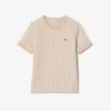 T-shirt feminina slim fit com monograma