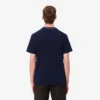 T-shirt masculina com gola às riscas em piqué elástico