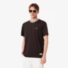 T-shirt masculina com gola às riscas, fabricada em França