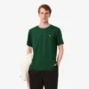 T-shirt masculina com gola às riscas, fabricada em França