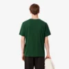 T-shirt masculina com gola às riscas, fabricada em França