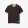 T-shirt masculina com gola às riscas, fabricada em França