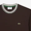 T-shirt masculina com gola às riscas, fabricada em França