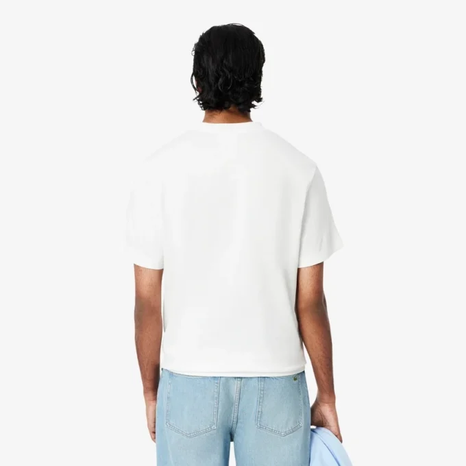 T-shirt masculina de algodão pesado com estampado