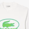 T-shirt masculina de algodão pesado com estampado