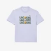 T-shirt masculina de algodão pesado com estampado de bolas