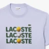 T-shirt masculina de algodão pesado com estampado de bolas