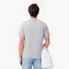 T-shirt masculina de algodão pesado com gráfico de crocodilo