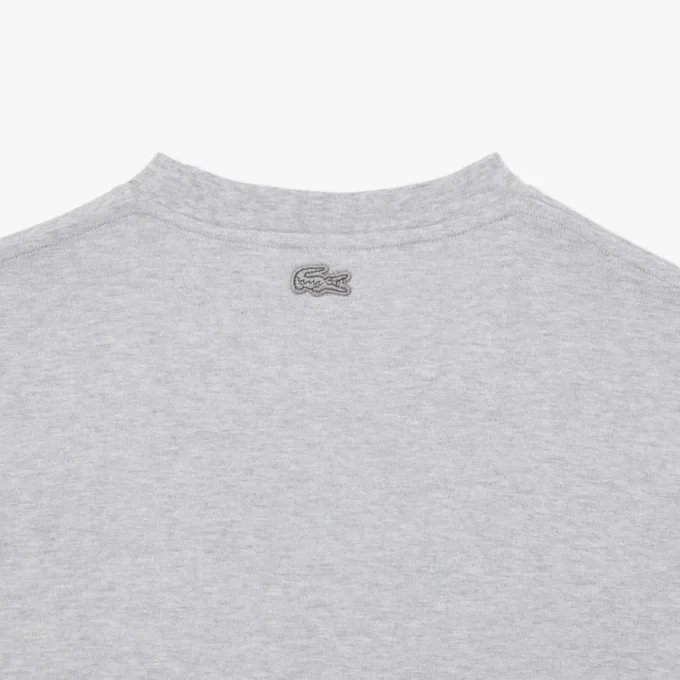 T-shirt masculina de algodão pesado com gráfico de crocodilo