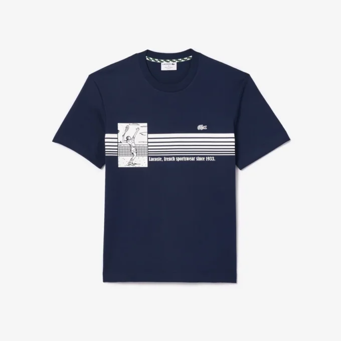 T-shirt masculina de algodão pesado fabricada em França