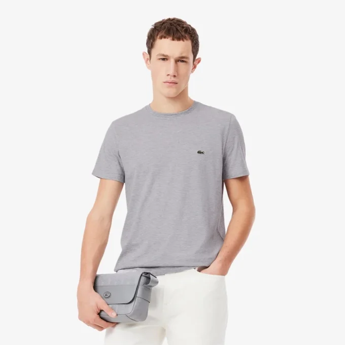 T-shirt masculina de algodão Pima