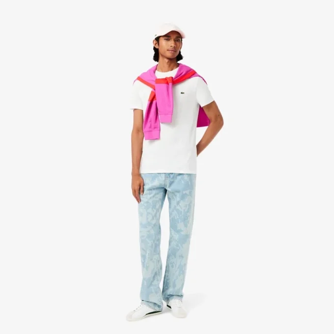 T-shirt masculina de algodão Pima