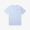 T-shirt masculina de corte largo com decote em V em Pima