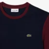 T-shirt masculina de corte regular em algodão com blocos de cor