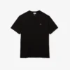 T-shirt masculina de gola em V com corte largo em Pima