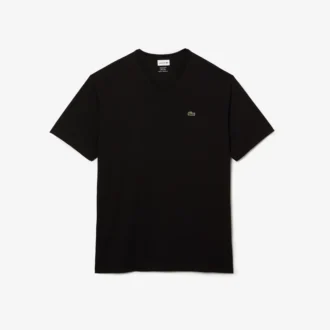 T-shirt masculina de gola em V com corte largo em Pima