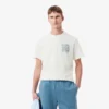 T-shirt masculina em jersey de algodão com estampado