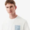 T-shirt masculina em jersey de algodão com estampado