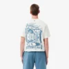 T-shirt masculina em jersey de algodão com estampado
