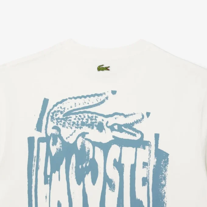 T-shirt masculina em jersey de algodão com estampado