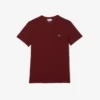 T-shirt masculina leve de algodão Pima com decote em V
