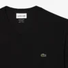 T-shirt masculina leve de algodão Pima com decote em V