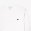 T-shirt masculina leve de algodão Pima com decote em V
