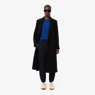 T-shirt unissexo de corte largo em algodão pesado com emblema