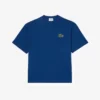 T-shirt unissexo de corte largo em algodão pesado com emblema
