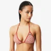 Top de banho em jersey estampado para mulher