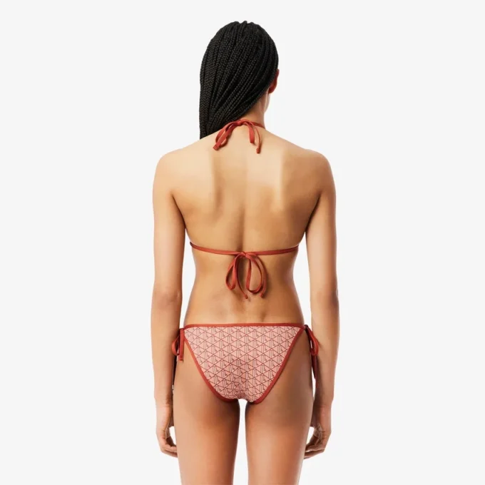 Top de banho em jersey estampado para mulher