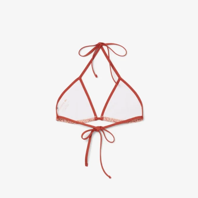 Top de banho em jersey estampado para mulher