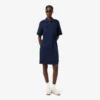 Vestido camisa fluido em mistura de linho