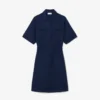 Vestido camisa fluido em mistura de linho
