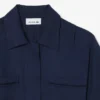 Vestido camisa fluido em mistura de linho