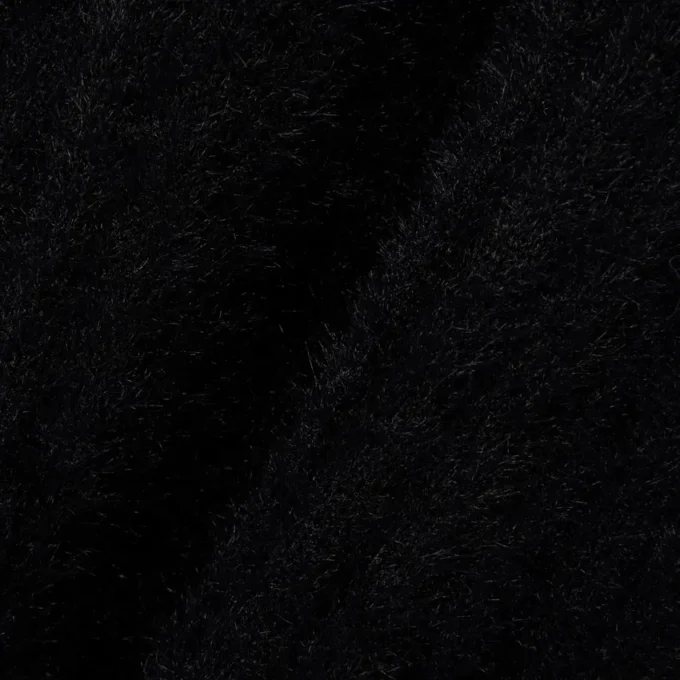 Vestido de malha felpuda com canelado e gola de polo para mulher