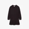 Vestido de moletom de algodão oversized