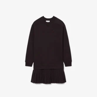 Vestido de moletom de algodão oversized