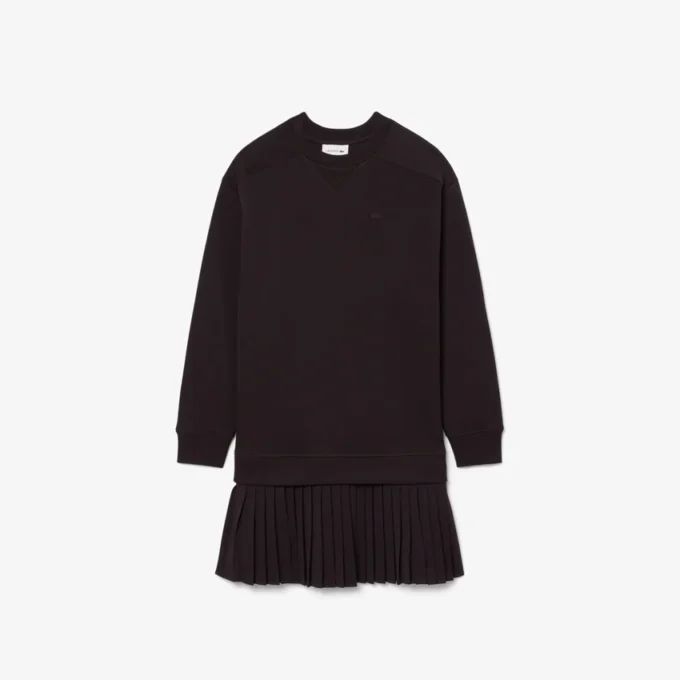 Vestido de moletom de algodão oversized