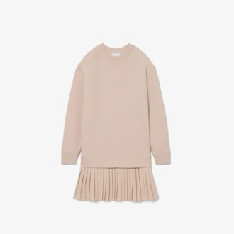 Vestido de moletom de algodão oversized
