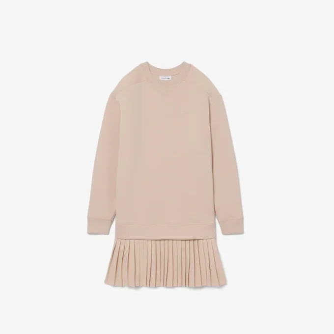 Vestido de moletom de algodão oversized