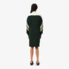 Vestido de piqué de corte justo para mulher, fabricado em França