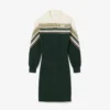 Vestido de piqué de corte justo para mulher, fabricado em França